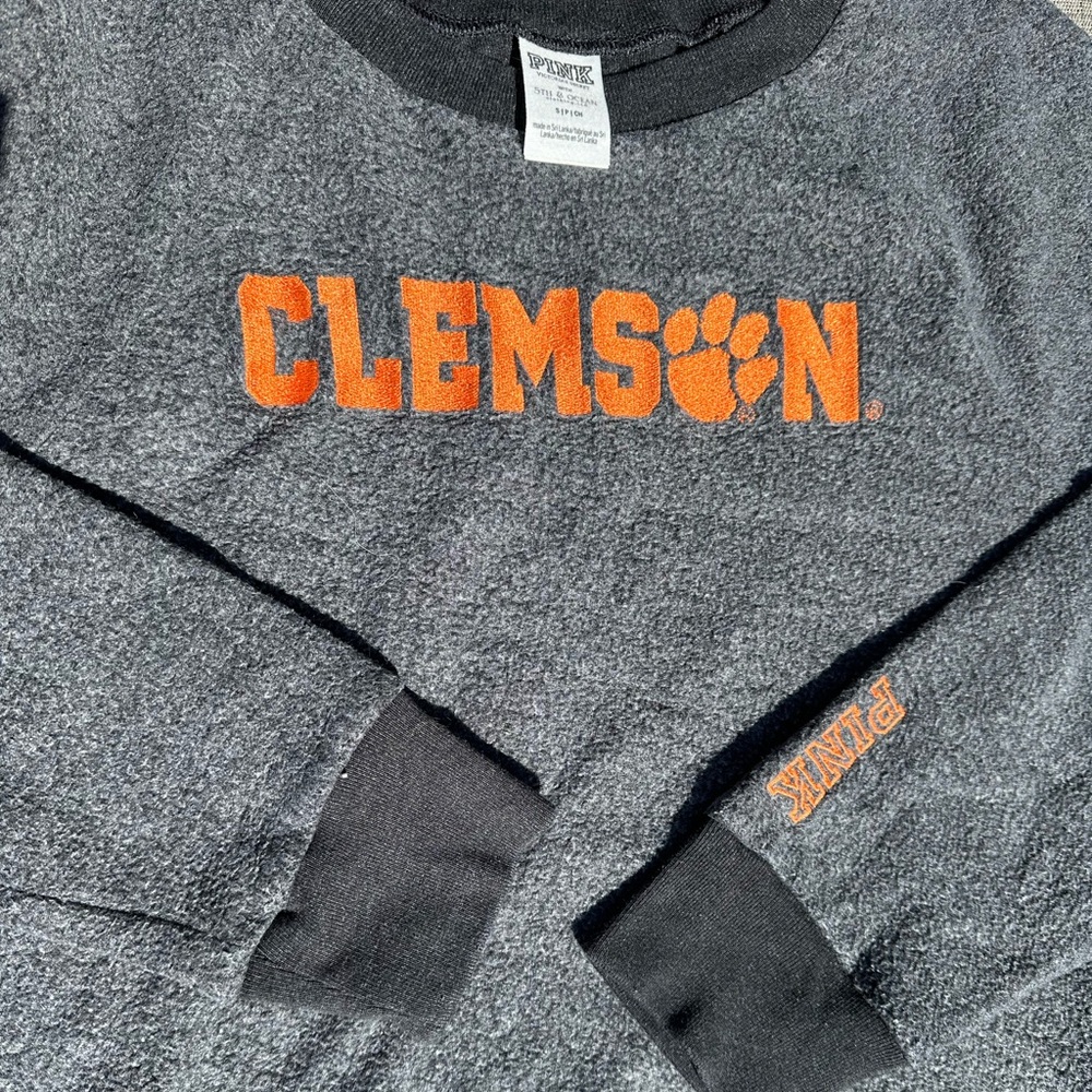 Clemson sweatshirt Pink Victoria Secret size small. Great condition